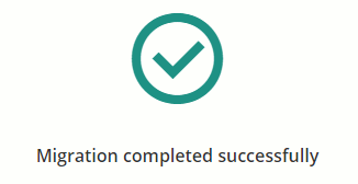 migration completed message MailProvider.com